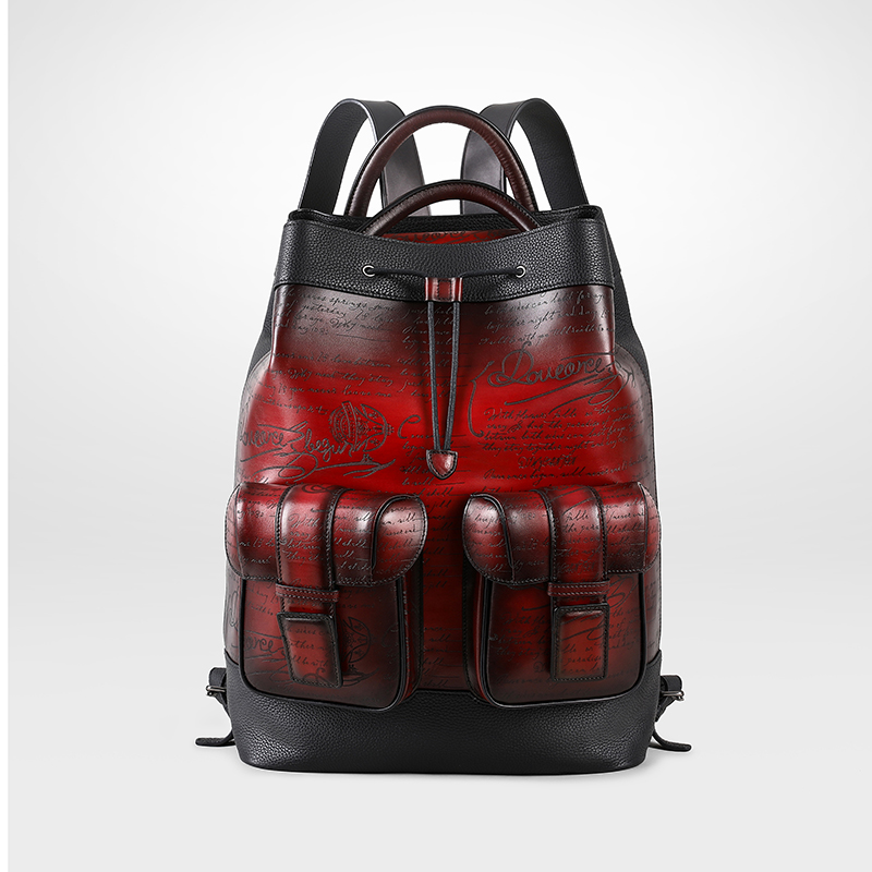 Luxury Bags Made In China - DIMY 2025 กระเป๋าเป้สะพายหลังผู้ชายทำจากหนังแท้ความจุขนาดใหญ่ธุรกิจระดับไฮเอนด์หรูหรากระเป๋าเป้สะพายหลังทำด้วยมือ