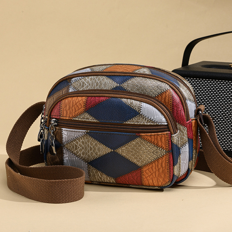 Luxury Bags Old Money - กระเป๋าเย็บปะแบบคลาสสิกสำหรับผู้หญิงกระเป๋าถือและกระเป๋าเงินดีไซน์หรูกระเป๋าสะพายคาดลำตัวแบบประกบกันดีไซน์ใหม่