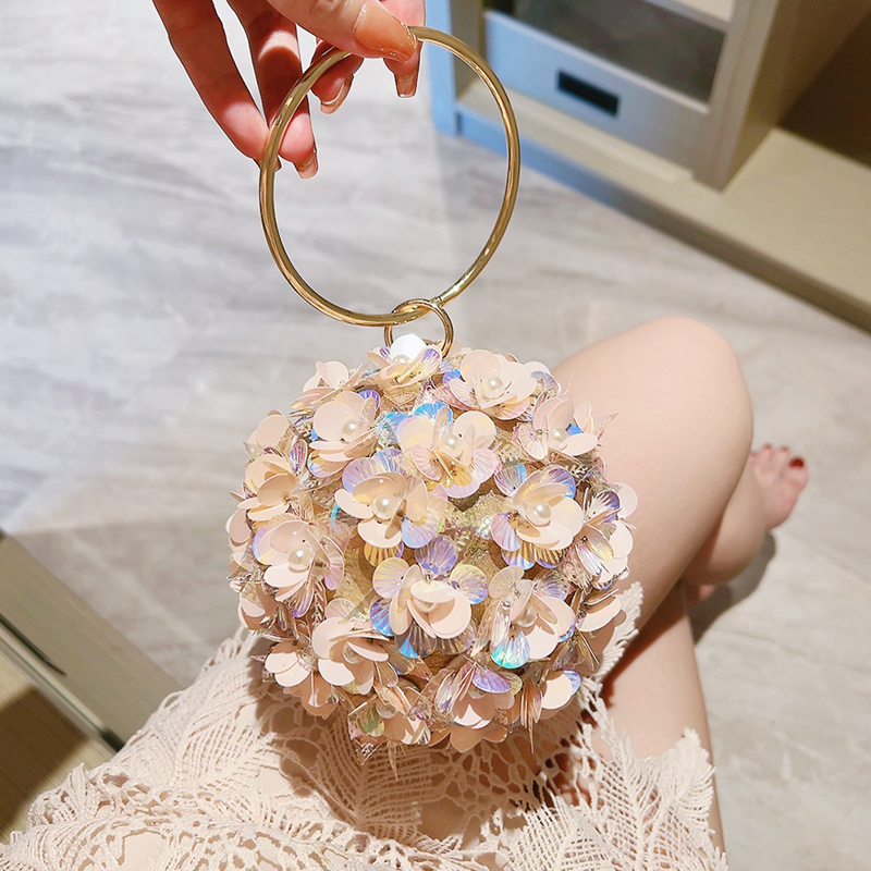 Mini Bag Evening Clutch - มินิเลื่อมดอกไม้กระเป๋า,Elegant Dinner CLUTCH กระเป๋า,อย่างเป็นทางการรอบจัดเลี้ยงกระเป๋าถือสําหรับงานแต่งงานพรหม