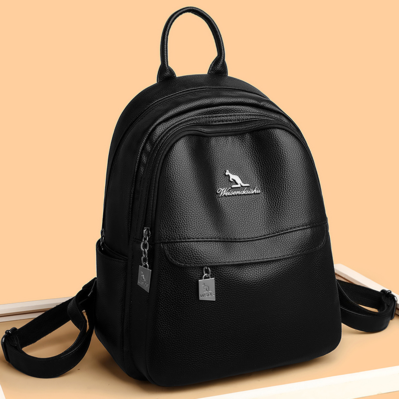 Luxury Bags For Travel - 2024 ใหม่ผู้หญิงไหล่กระเป๋าหนังคุณภาพสูงกระเป๋าเป้สะพายหลังLuxury Designerยี่ห้อกระเป๋าเป้สะพายหลังขนาดใหญ่ความจุสาวกระเป๋าหนังสือท่องเที่ยว