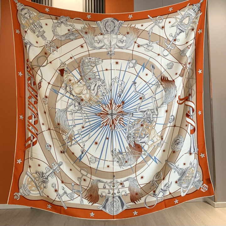 Luxury Bags Brands - แบรนด์หรูผ้าพันคอผ้าคลุมไหล่ผ้าไหมขนาดใหญ่ Handrolled Bandanas กระเป๋าอุปกรณ์เสริมคอเข็มขัดผ้าพันคอผม Foulard Femme
