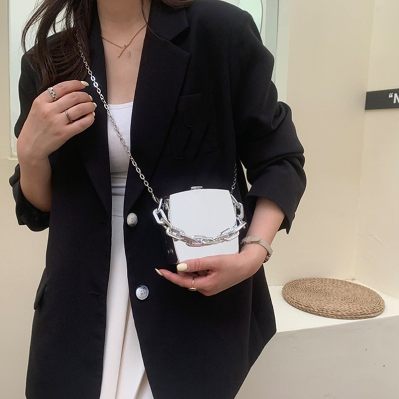 Mini Bag Evening Clutch - Mini Luxury Gold Party กระเป๋าถืองานเลี้ยงกลางคืนแฟชั่นสำหรับผู้หญิง PVC