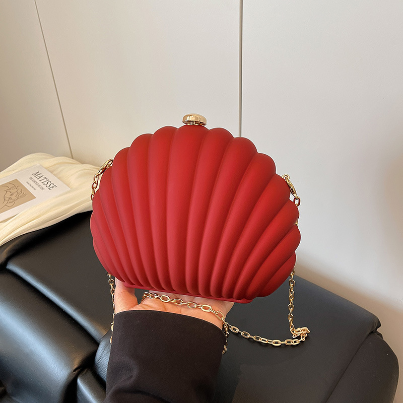 Luxury Bags Made In China - กระเป๋าถือเลดี้มินิเชลล์อะคริลิคคุณภาพสูง ดีไซน์หรูหรา สำหรับใส่เครื่องสำอางและโทรศัพท์ สีเหลืองเบจ น่ารัก สะพายไหล่ได้