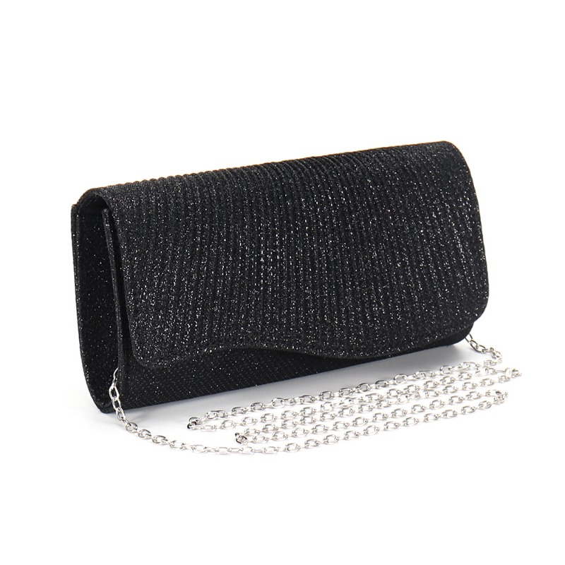 Mini Bag Evening Clutch - กระเป๋าถือผู้หญิงแบบพับได้ ประดับกลิตเตอร์ รุ่นใหม่ ปี 2026 กระเป๋าคลัทช์ทรงซองจดหมาย