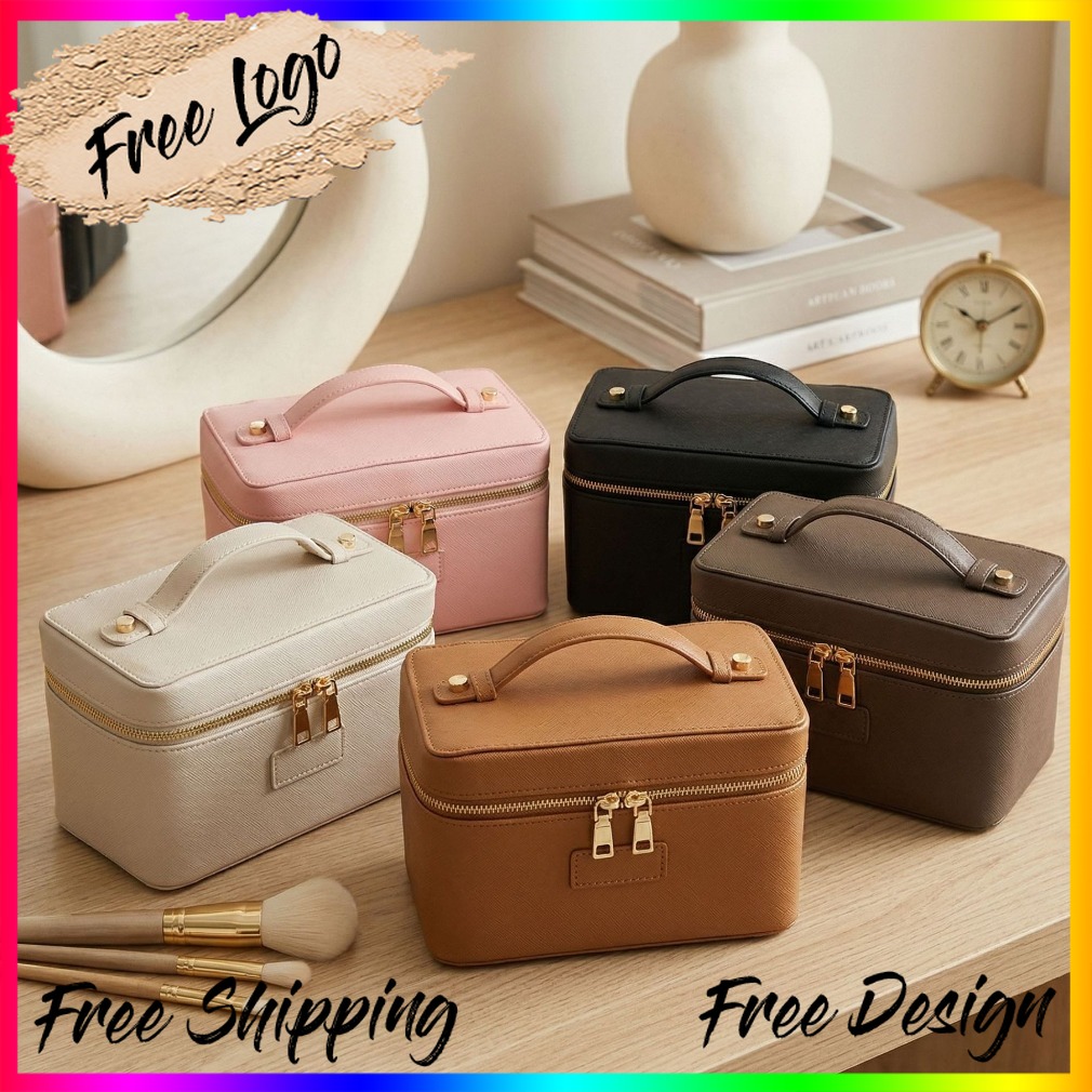 Luxury Bags For Travel - กระเป๋าเครื่องสำอางหนังลายหนังนกกระจอกเทศสุดหรู กระเป๋าใส่เครื่องสำอางพกพา กระเป๋าเดินทาง รับผลิตแบรนด์ส่วนตัว โลโก้สั่งทำ ขายส่ง