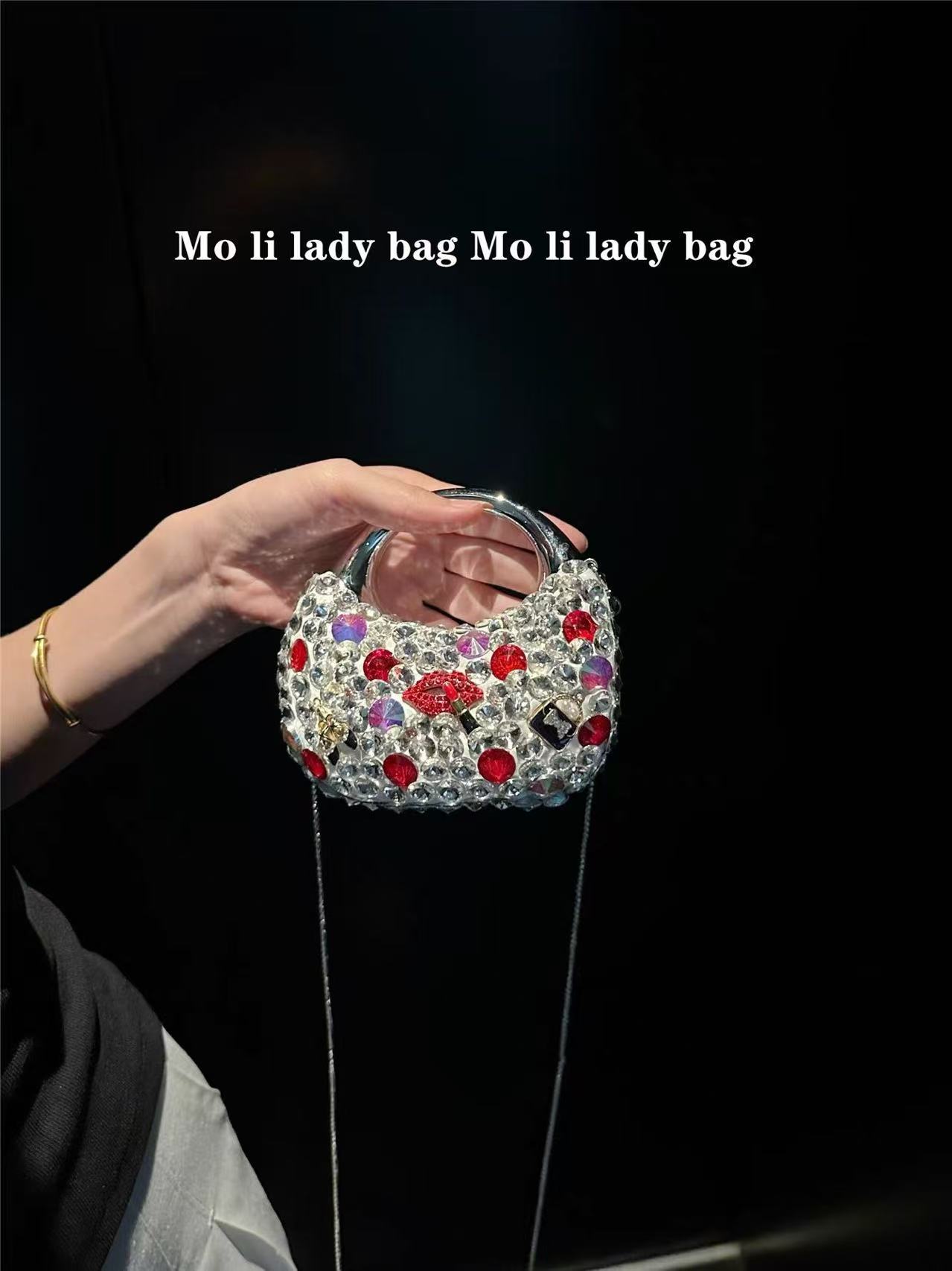กระเป๋าอะคริลิคกลิตเตอร์ขนาดเล - Mini Bag Evening Clutch บทวิจารณ์และราคา
