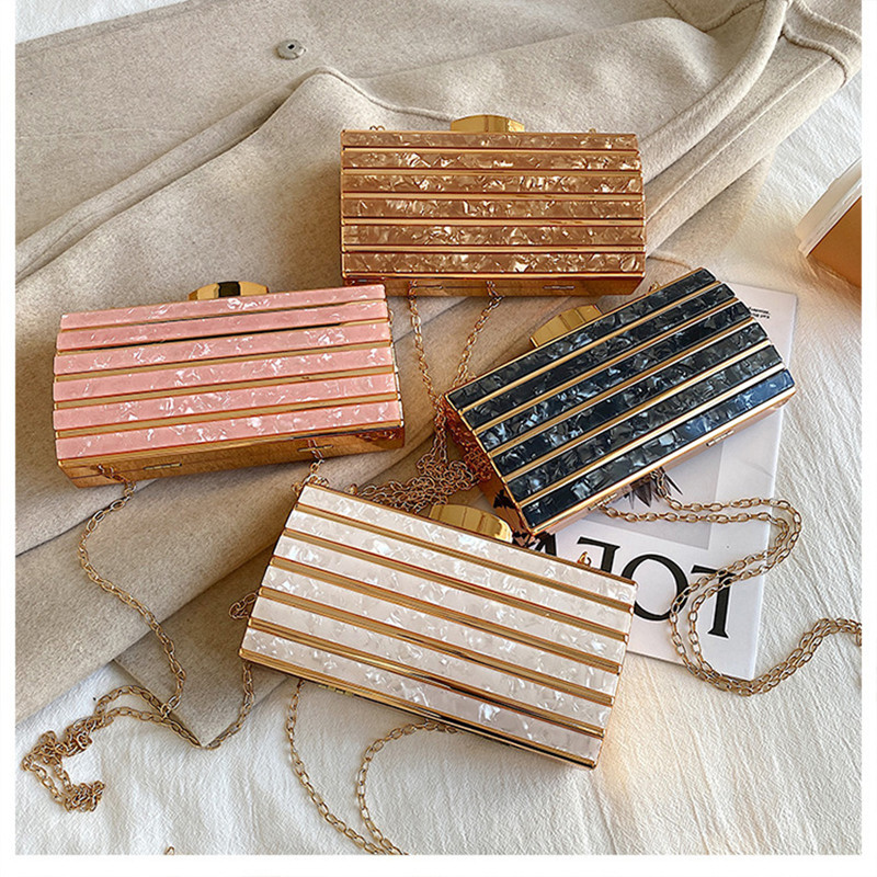 Luxury Designerอะคริลิคสแควร์ก - Mini Bag Evening Clutch บทวิจารณ์และราคา