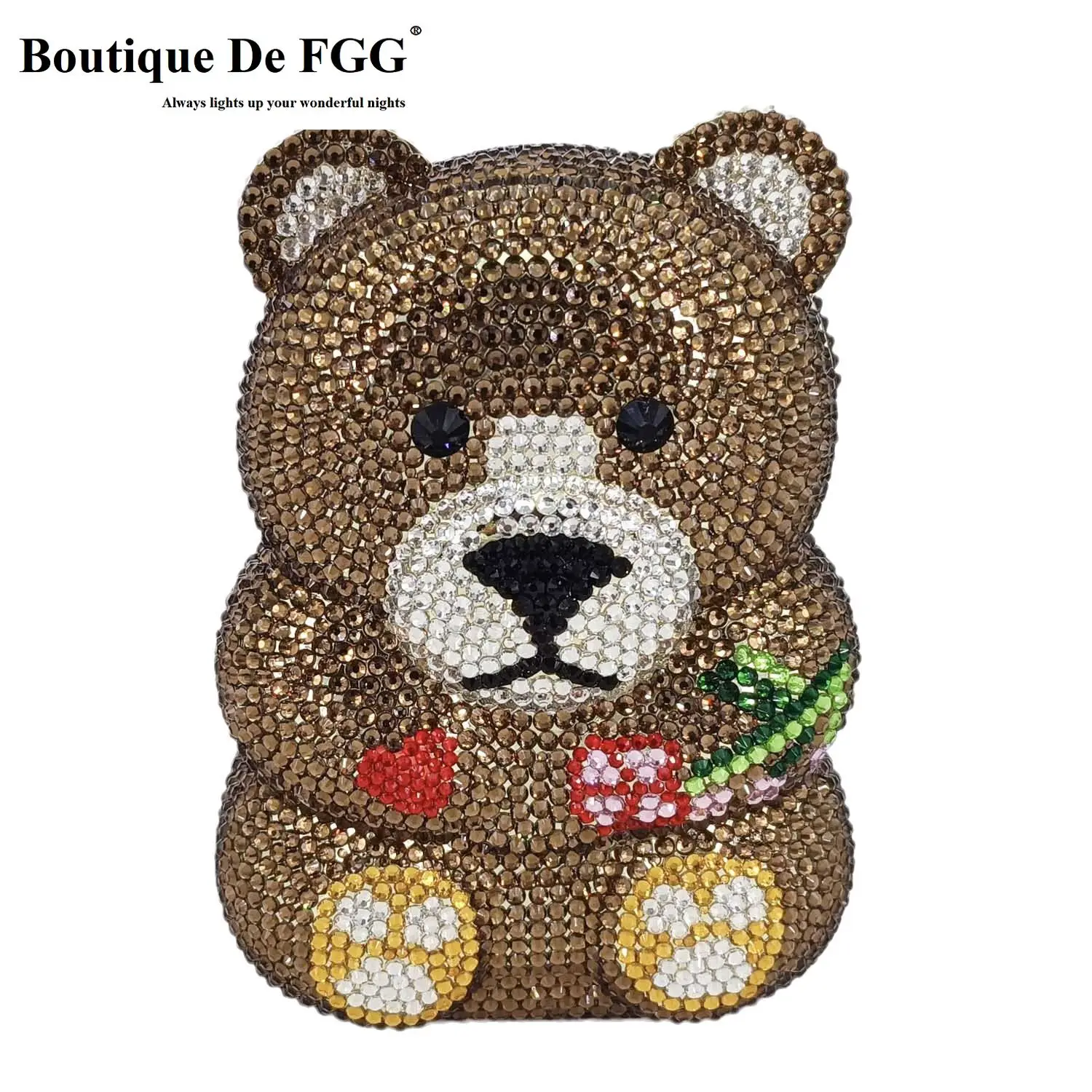 Boutique De FGG สีน้ำตาลตุ๊กตา - Mini Bag Evening Clutch บทวิจารณ์และราคา